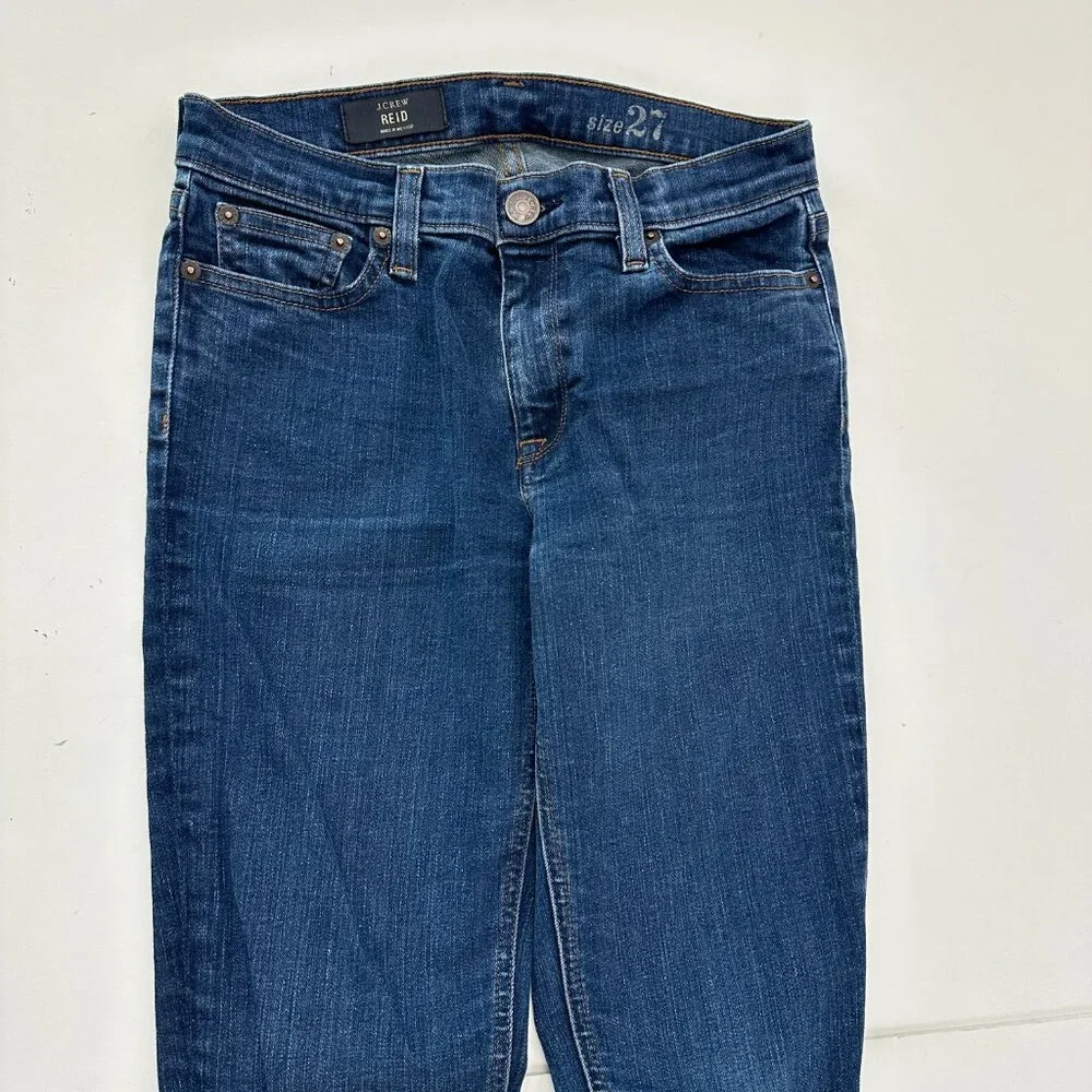 J. Crew Reid Skinny Women's size‎ 27 Dark Wash Blue Denim Jeans